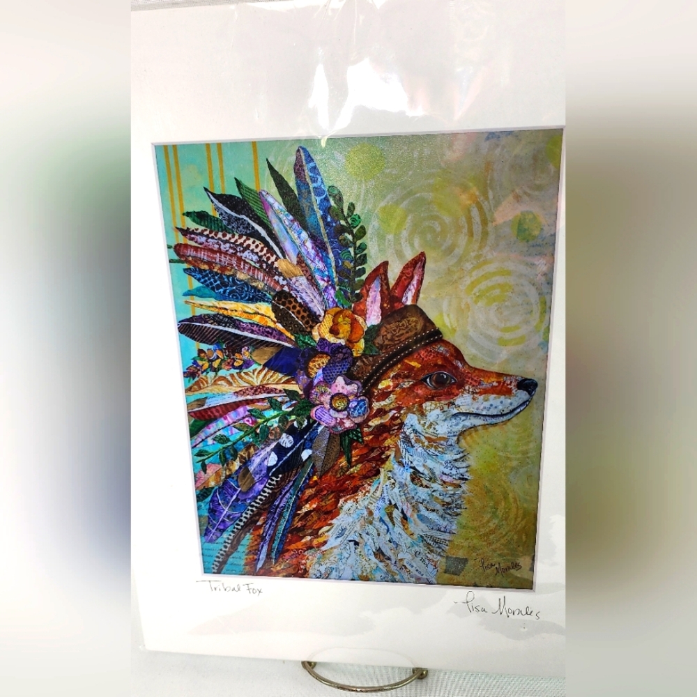 11×14 Lisa Morales Tribal Fox limited edition print